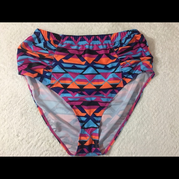 Creabygirls Plus Size 3XL High Waist Bikini Bottom - Picture 2 of 5